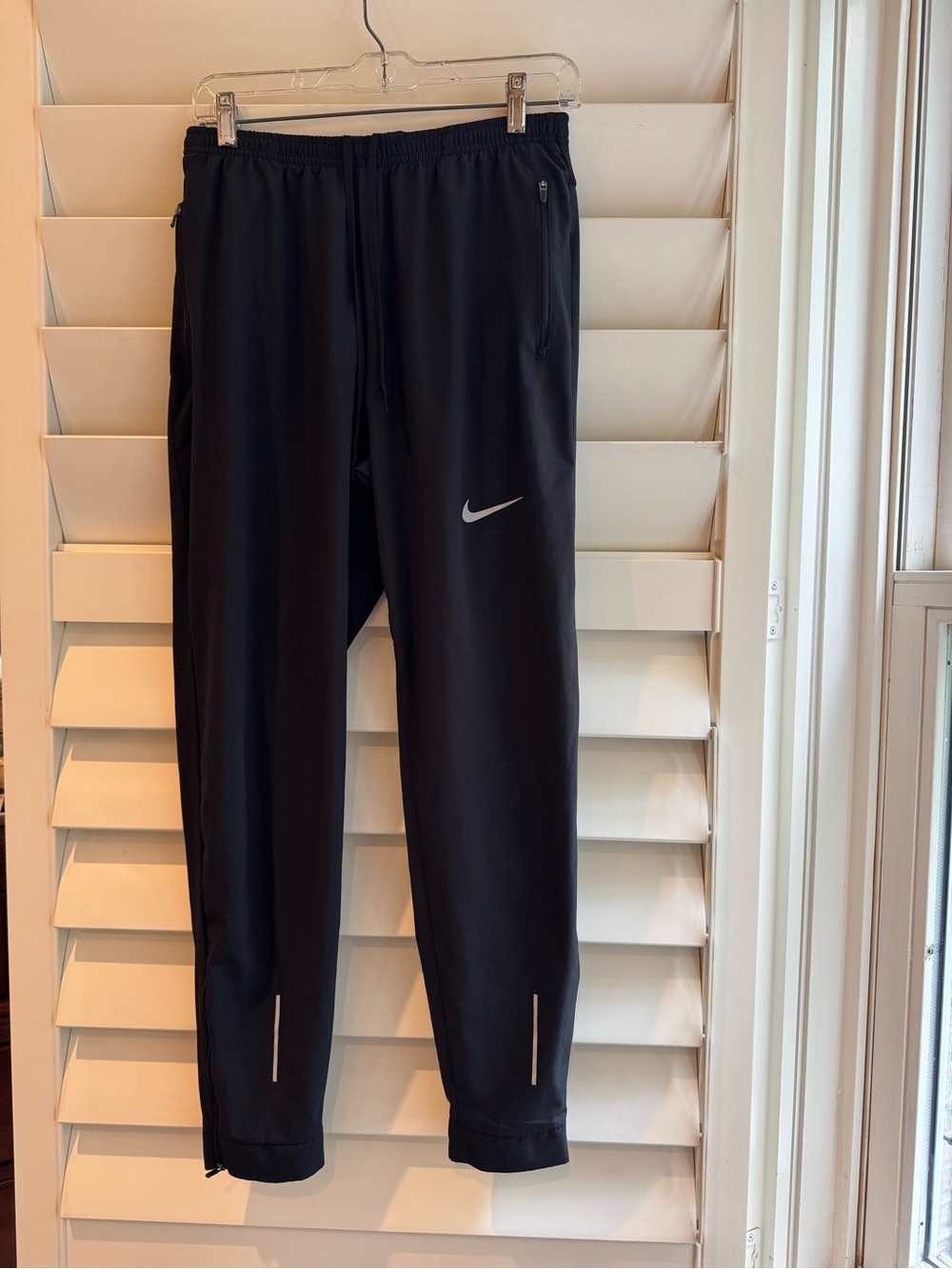 Nike Black Men's Reflective Logo Track Joggers